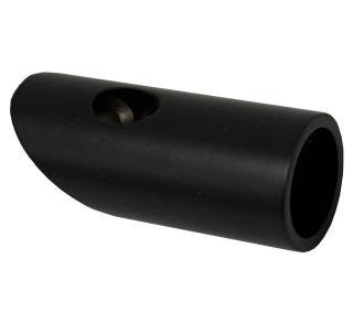 Spojka 45° zeď-tyč Černá matná