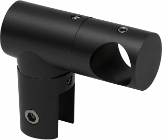 Spojka sklo-tyč vyosená Černá matná